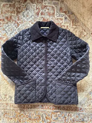 트래디셔널 웨더웨어 퀼팅 자켓 네이비