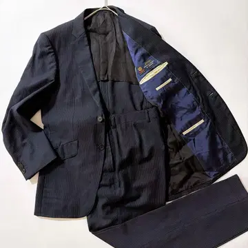 DELFINO 폴스미스 셋업 수트 네이비 스트라이프 M