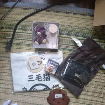 곰 봉제 인형과 토트백 세트