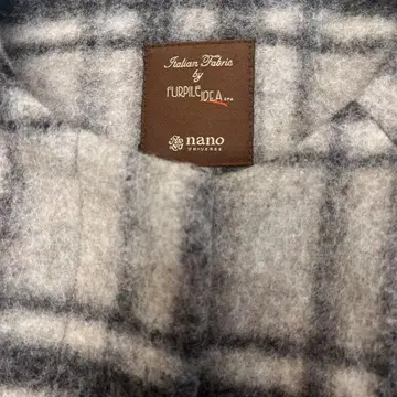 nano universe 체크 무늬 코트