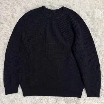 바토너 BATONER 시그니처 크루넥 니트 블랙 S