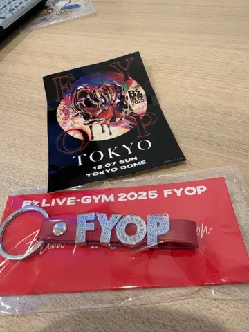 B'z LIVE-GYM 2025 FYOP 키링 스티커 증정 포함