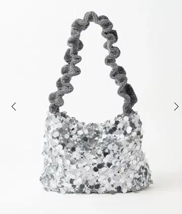 BEAUTY&YOUTH 실버 스팽글 핸드백 FREE