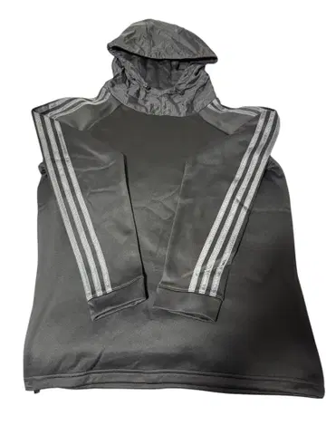 새상품급 adidas 골프웨어 후드티 M 속기모 겨울용 블랙 후드 부착