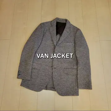 VAN JACKET 울 글렌체크 자켓 밴자켓