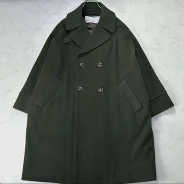 [레어 인기] TICCA 텐트 코트 스탠드 카라 더블 카키
