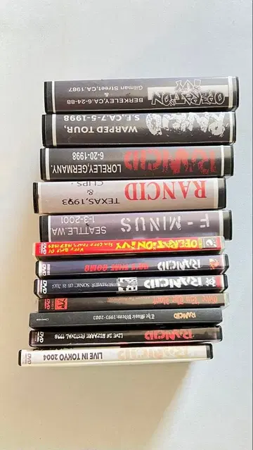 VHS와 DVD rancid f-minus operation ivy