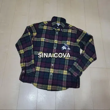 SINA COVA 울 체크 셔츠 시나코바