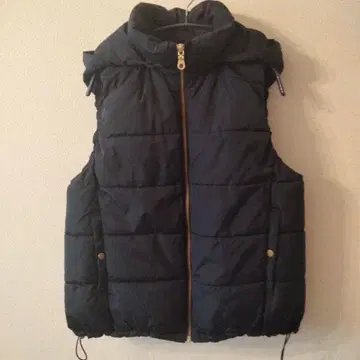 GU 후드 부착 네이비 퀼팅 베스트 XL