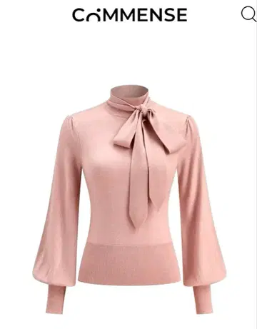 COMMENSE 코멘스 니트 보타이 포함