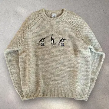 SINA COBA 울100% 스웨터 L