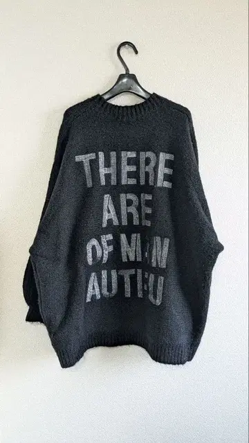 야마다야 SCOTCLUB 백 로고 자수 오버 사이즈 니트