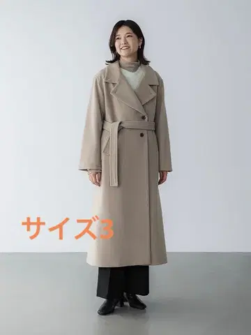 crewre 커스텀 멜톤 맥시 코트 크루레 더블 브레스트 롱