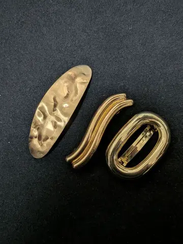 미사용 [B.C STOCK] 골드 머리핀 3종 세트