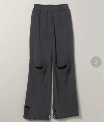 데미지 슬릿 우라케 팬츠 데미지 맨투맨 팬츠