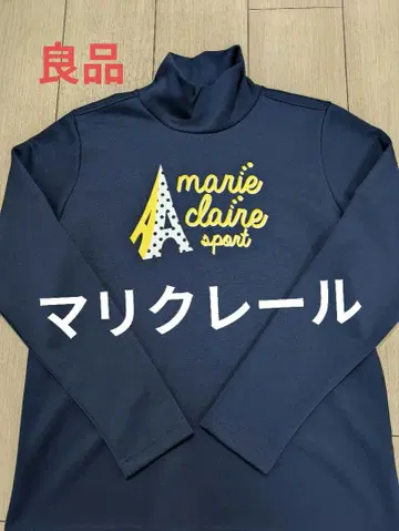 [ 마리끌레르 ] 골프웨어 모크넥 네이비 여성용 가을/겨울 고품질