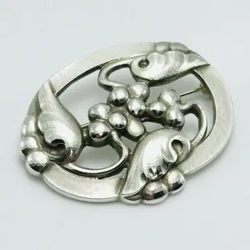 GEORG JENSEN 101 문라이트 그레이프 실버 브로치