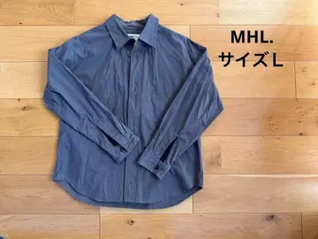MHL, 그레이 블랙 긴팔 셔츠 L 사이즈
