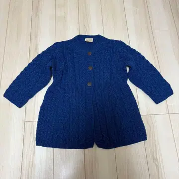 메리노울 Kilronan 아란 니트 가디건 아일랜드제 S