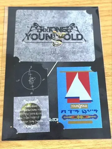 [ SixTONES ] 새상품 YOUNG GOLD 스티커 3개 세트