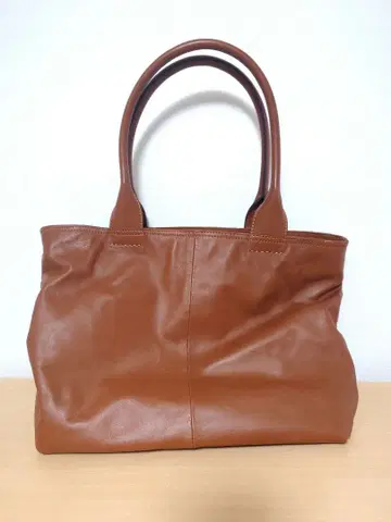 프릭스스토어 토트백 보트형 가죽 카멜