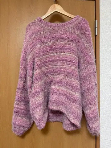 (SNIDEL HOME x 신키 유코) 케이블 니트