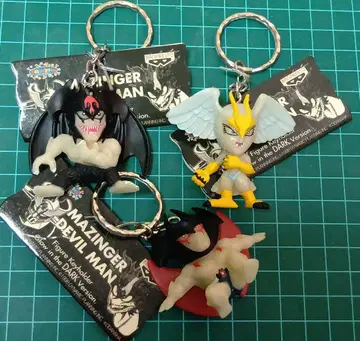 마징가 데빌맨 피규어 키링 3개