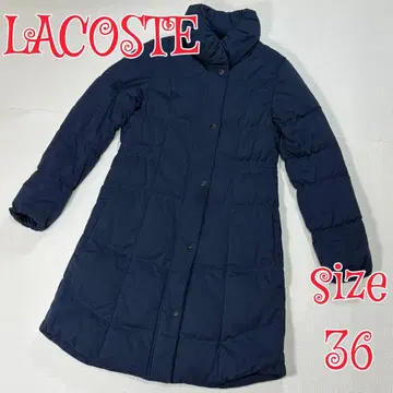 LACOSTE 라코스테 다운 코트 네이비 36 자켓 코트