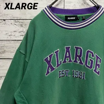 369 [키리탄포 착용 모델] 엑스라지 자수 빅 로고 맨투맨