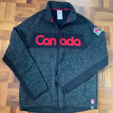 Canada 플리스 자켓 L 사이즈 그레이/블랙