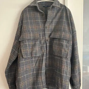 Ciaopanic 그레이 계열 체크 무늬 플란넬 셔츠 M 사이즈