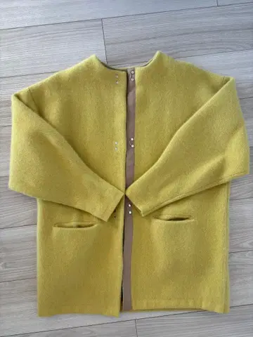 lagunamoon 라쿤 배색 니트 가디건