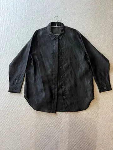 AMERI 블랙 긴팔 셔츠 팬츠 세트