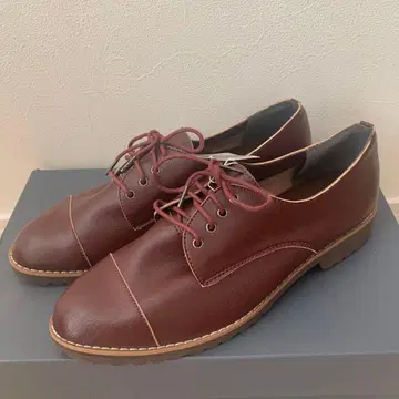 [ 새상품 ] 다크 브라운 레이스업 슈즈 24cm