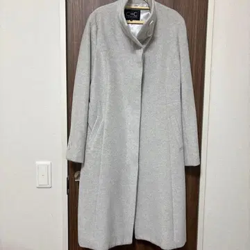 C de C 그레이 롱 코트 40