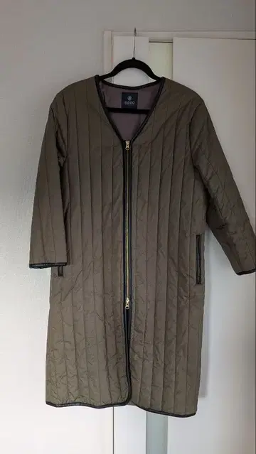 nano universe 카키 퀼팅 코트