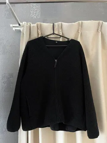 UNIQLO 보아 플리스 자켓 블랙