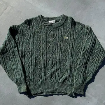 70s~80s 라코스테 슈미즈 케이블 니트 아란 니트