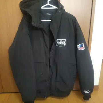 XLARGE 블랙 후드 점퍼