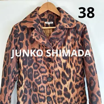 JUNKO SHIMADA 준코 시마다 레오파드 무늬 코트 38 M 상당