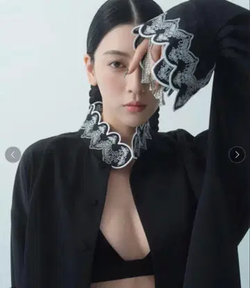 FETICO x HARUNOBUMURATA 레이스 자수 블라우스 셔츠