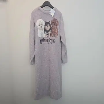 gelato pique 강아지 자수 룸웨어 프리 사이즈