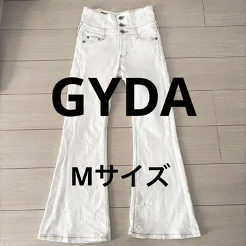 GYDA 하이웨스트 백 크로스 플레어 팬츠