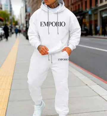 EMPORIO 화이트 맨투맨 JP-L