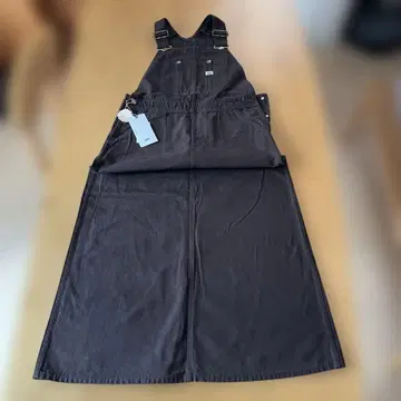 리 다크 브라운 오버롤 스커트 M 새상품