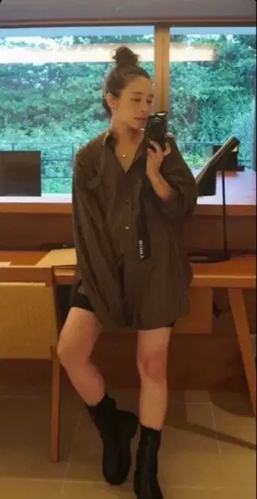 CREDONA cdn 자수 스트라이프 루즈 SH