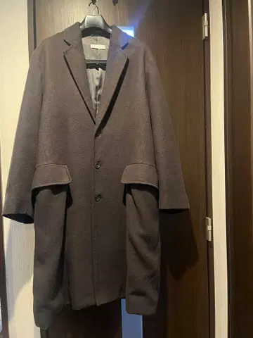 WYM 다크 브라운 체스터 코트 L 사이즈 남성용