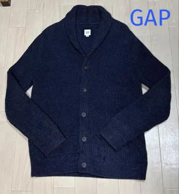 GAP 가디건 리브 숄카라 두꺼운 원단 네이비 L 사이즈