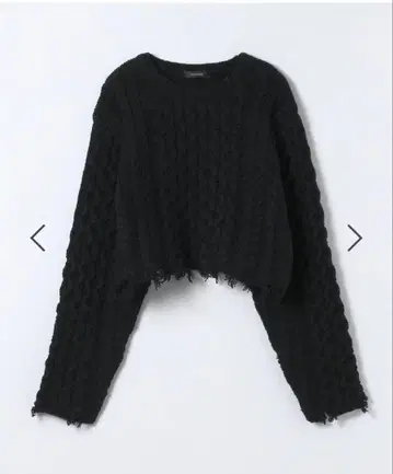 JEANASIS 크러쉬 케이블 숏 풀오버