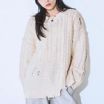 JEANASIS 리메이크 라이크 케이블 풀오버